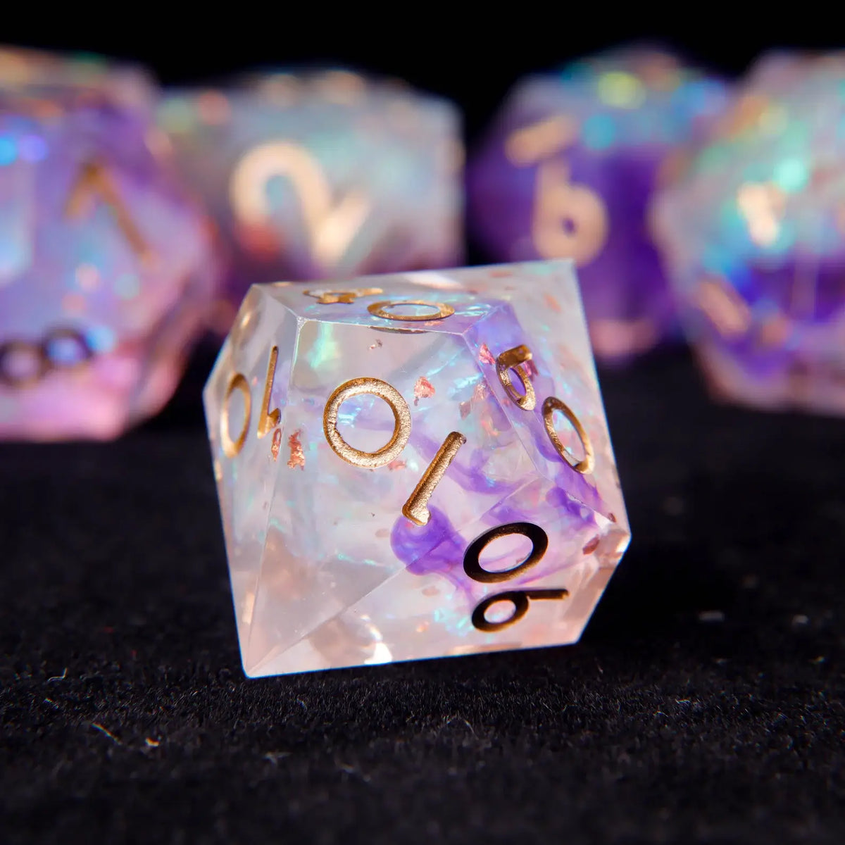 URdice Aurora Sharp Edge Resin Dice-D%
