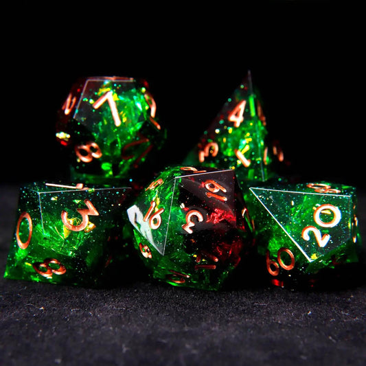 URdice Poison Ivy Resin Dice Set -4