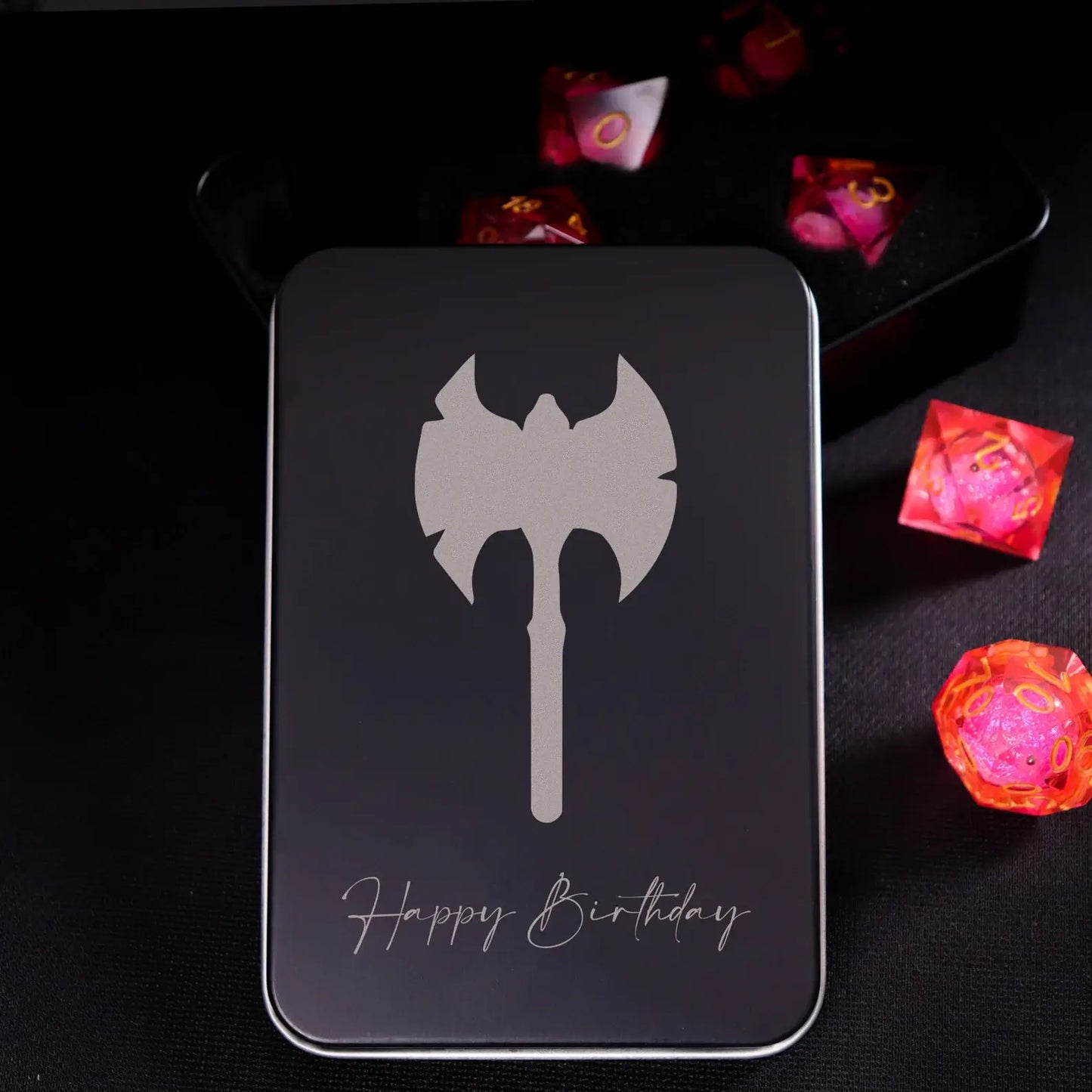 Personalized DND dice box service, Only service, not include box