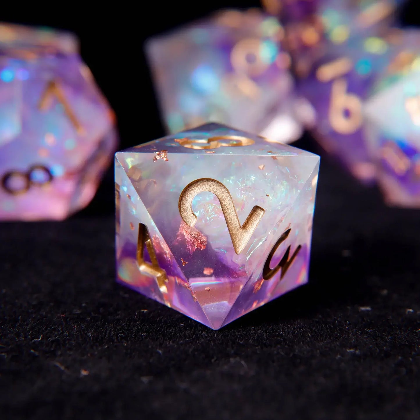 URdice Aurora Sharp Edge Resin Dice-D8
