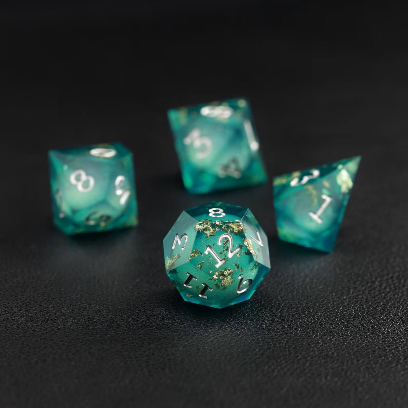 green-copper-liquid-core-d12-resin-dice