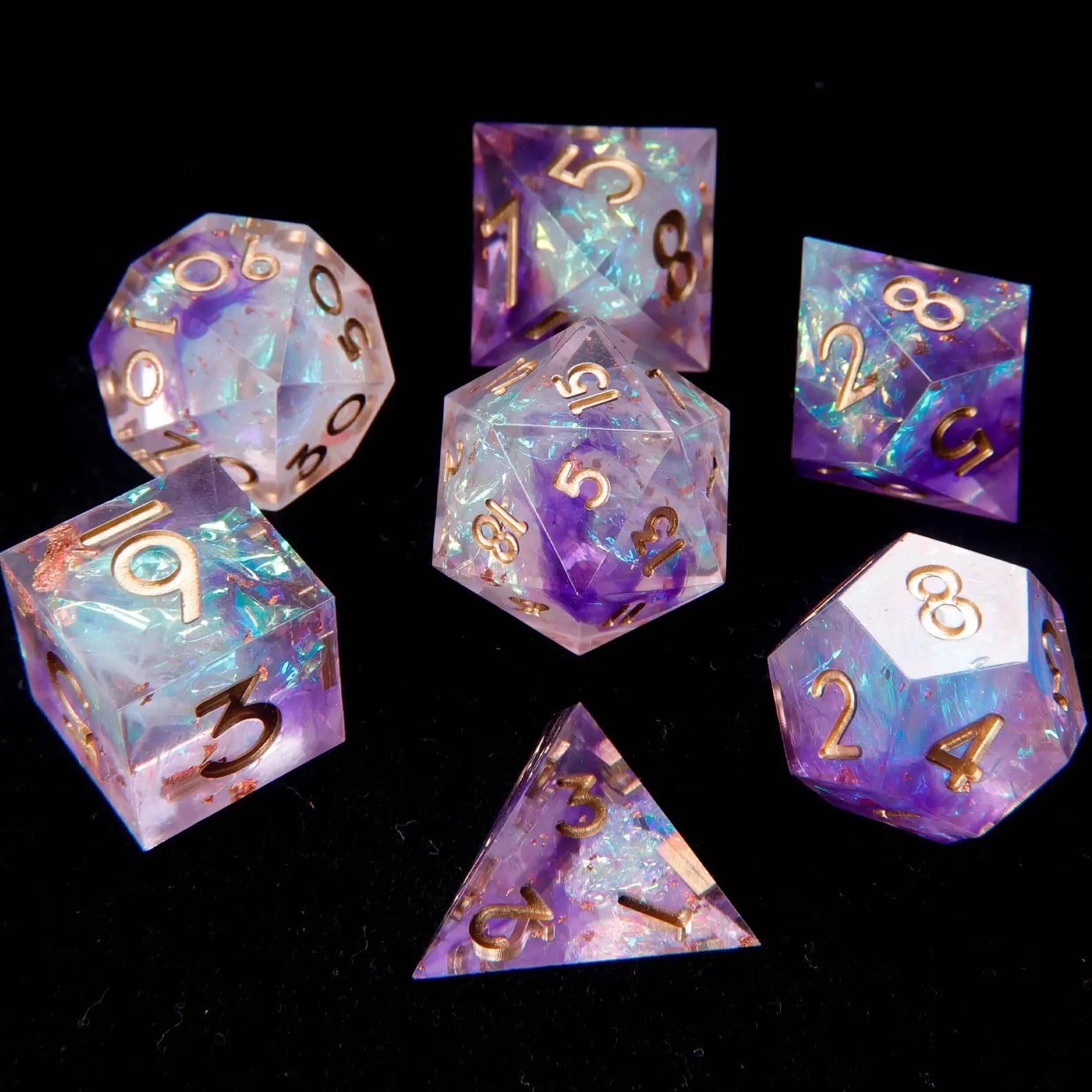 URdice Aurora Sharp Edge Resin Dice-2