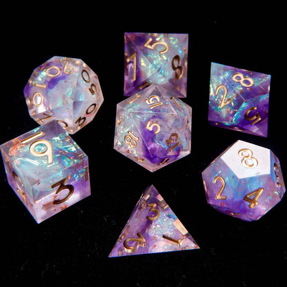 URdice Aurora Sharp Edge Resin Dice-2