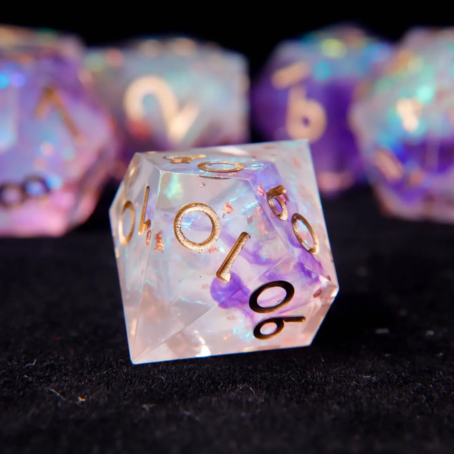 URdice Aurora Sharp Edge Resin Dice-D%