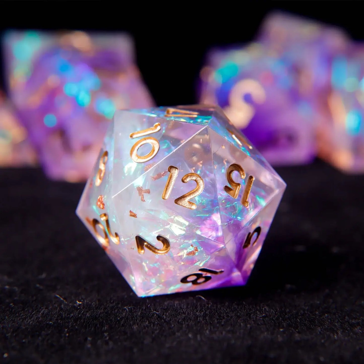 URdice Aurora Sharp Edge Resin Dice-D20