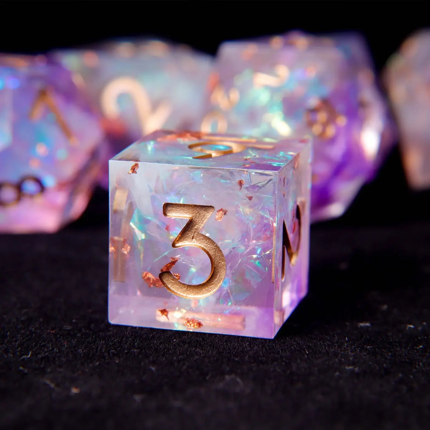URdice Aurora Sharp Edge Resin Dice-D6