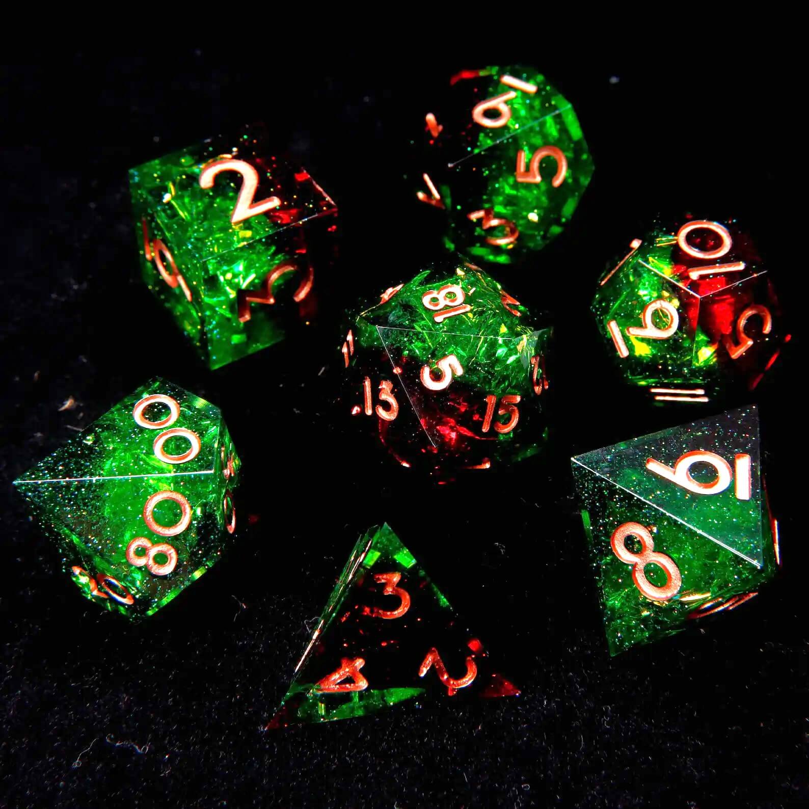 URdice Poison Ivy Resin Dice Set -3
