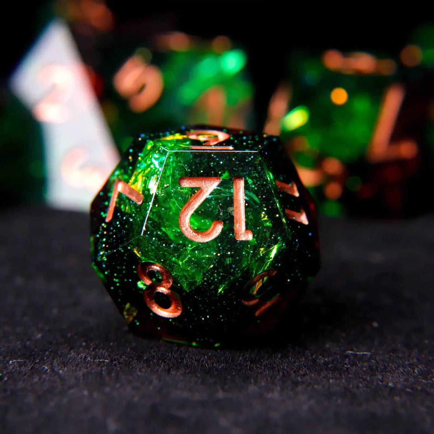 URdice Poison Ivy Resin Dice Set -D12