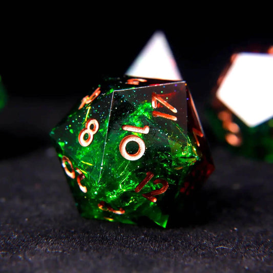 URdice Poison Ivy Resin Dice Set -D20