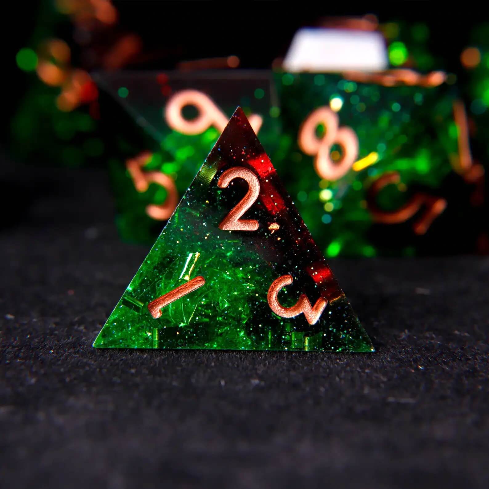 URdice Poison Ivy Resin Dice Set -D4