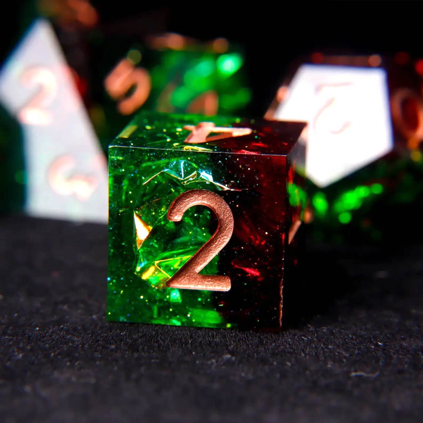 URdice Poison Ivy Resin Dice Set -D6
