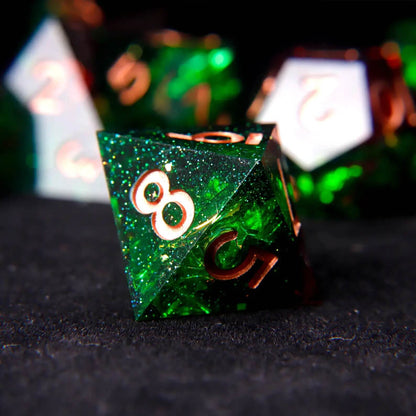 URdice Poison Ivy Resin Dice Set -D8