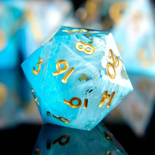Ocean Blue Polyhedral Dice Set