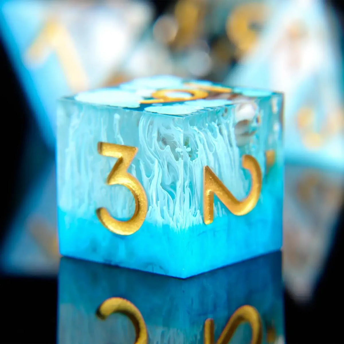 Ocean Blue Polyhedral Dice Set