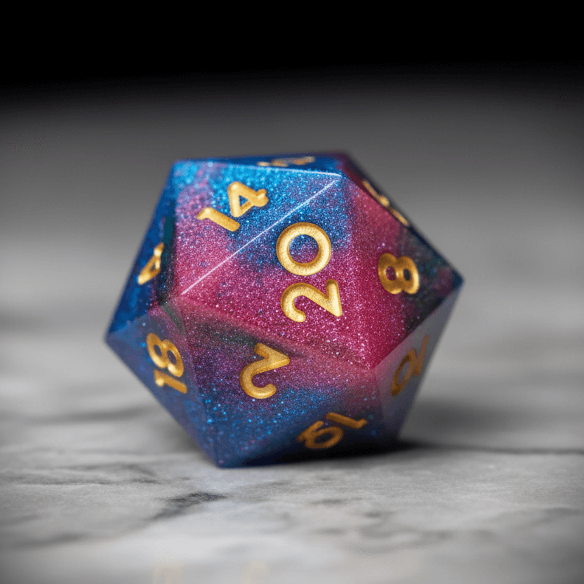 resin-dnd-dice-pink-blue-green-D20