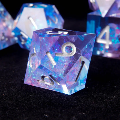URdice Light Purple & Blue Gradient Resin DND Dice Set
